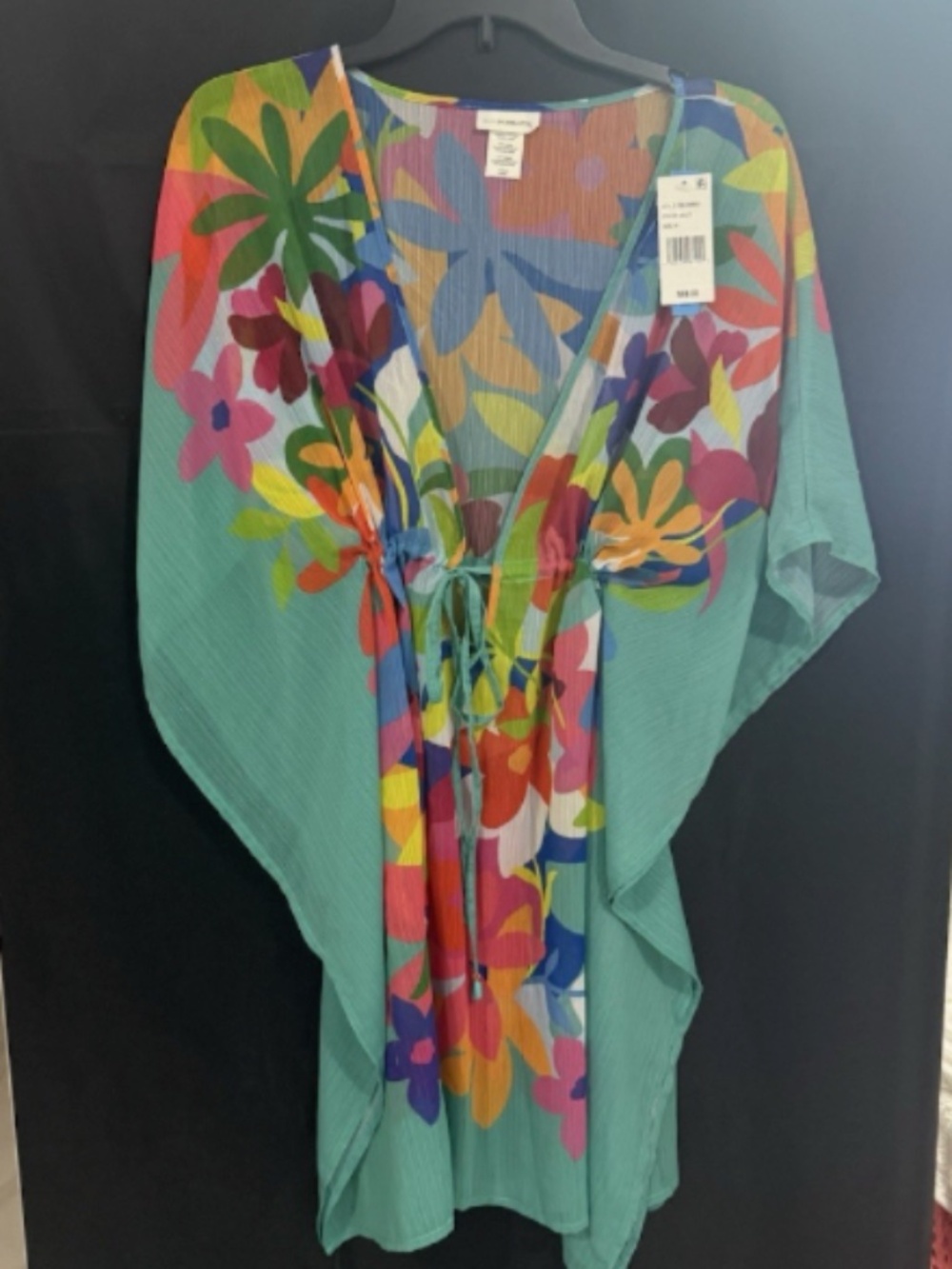 Bleu Rod Beattie Women's Living Color Caftan Swim Cover-Up Size M 12750